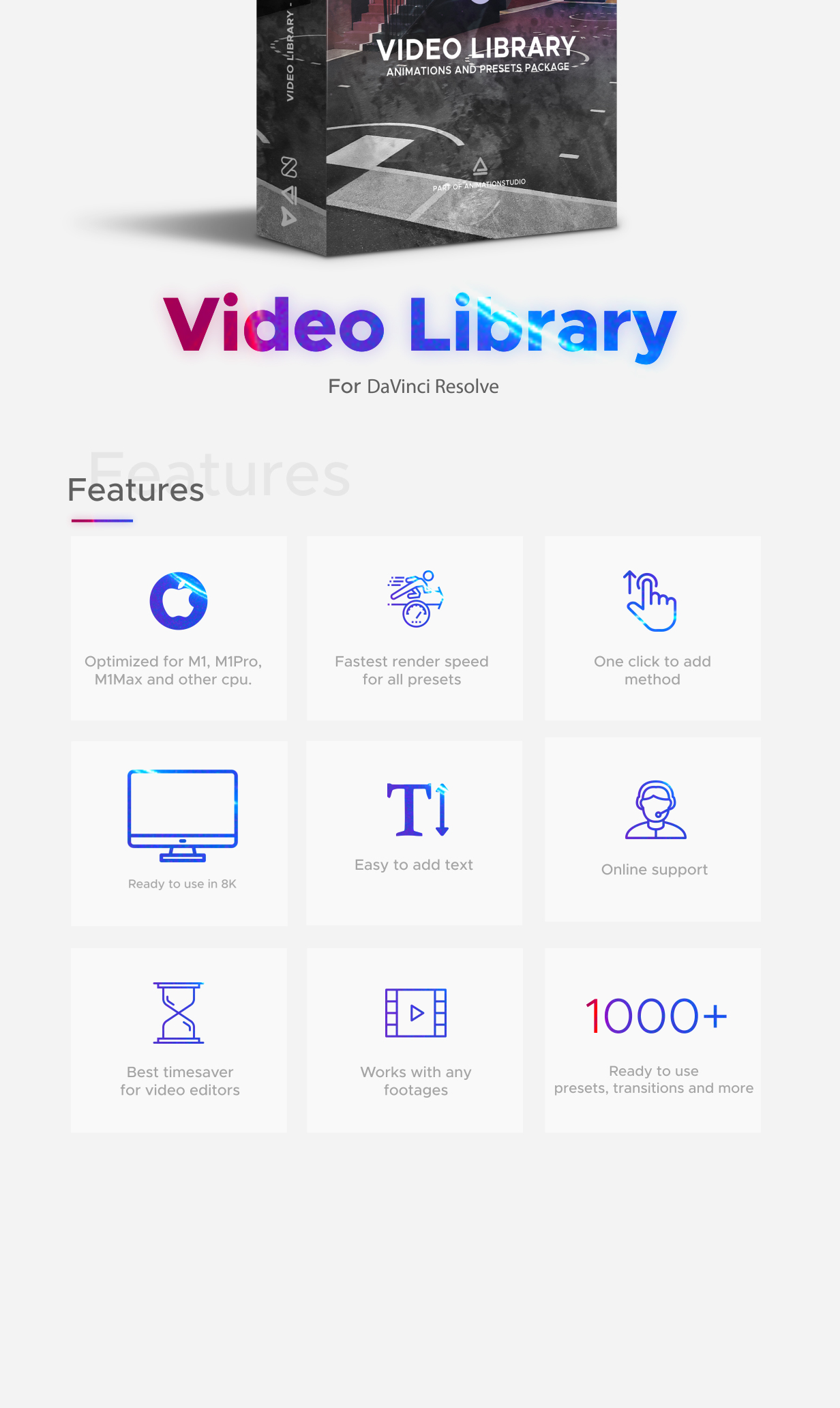 Video Library for DaVinci Resolve - 1
